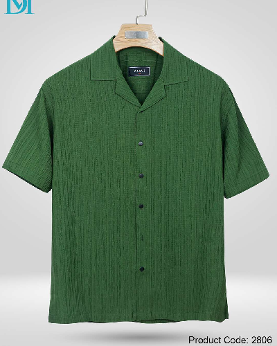 Popcorn Cuban Collar Shirt